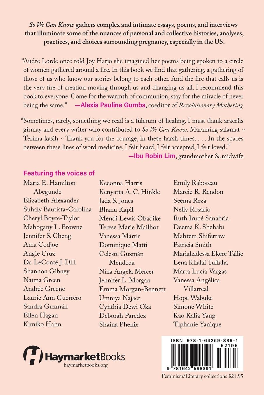 Rückseitencover So We Can Know