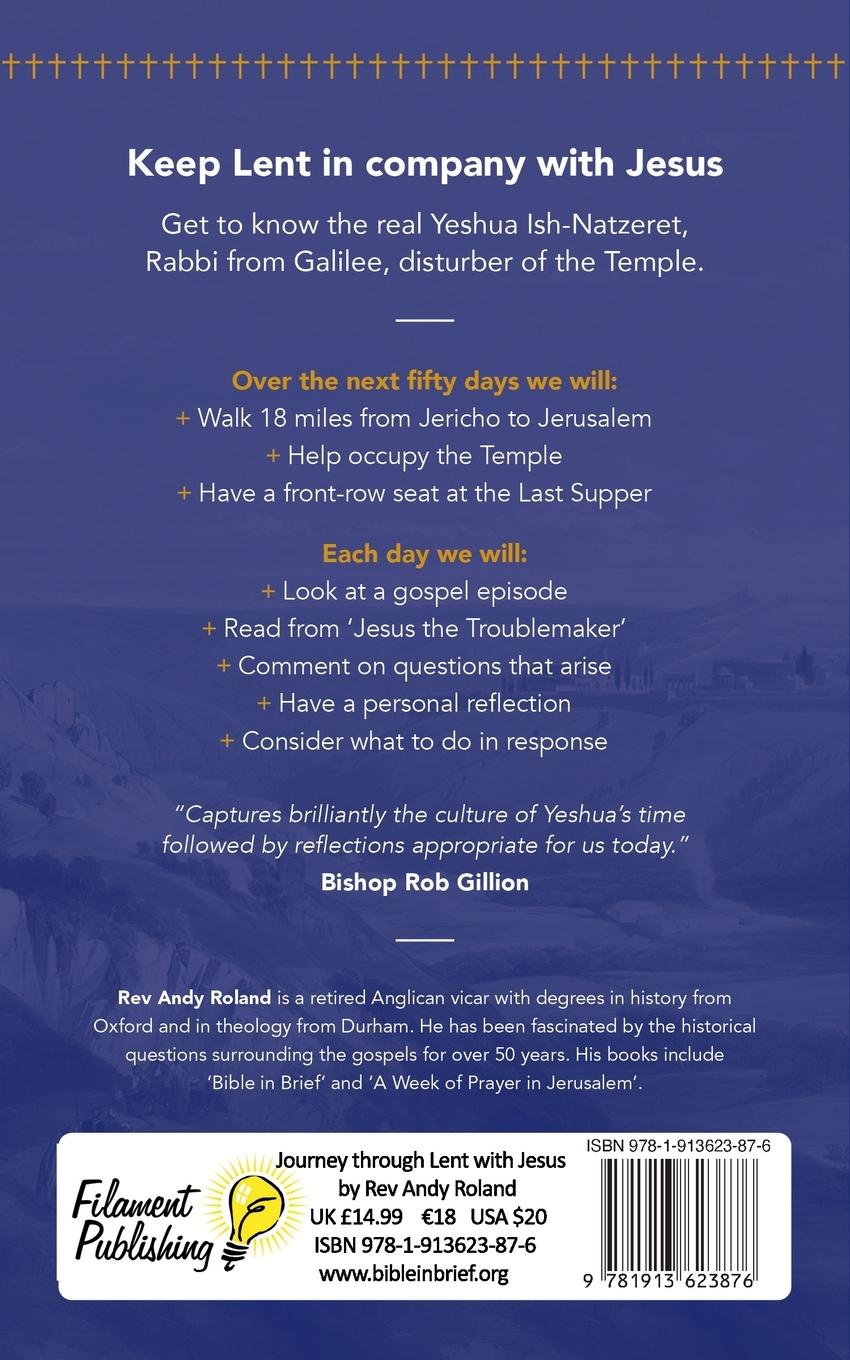 Rückseitencover Journey through Lent with Jesus: Accompany Yesua the Rabbi from Galilee during his last eight days