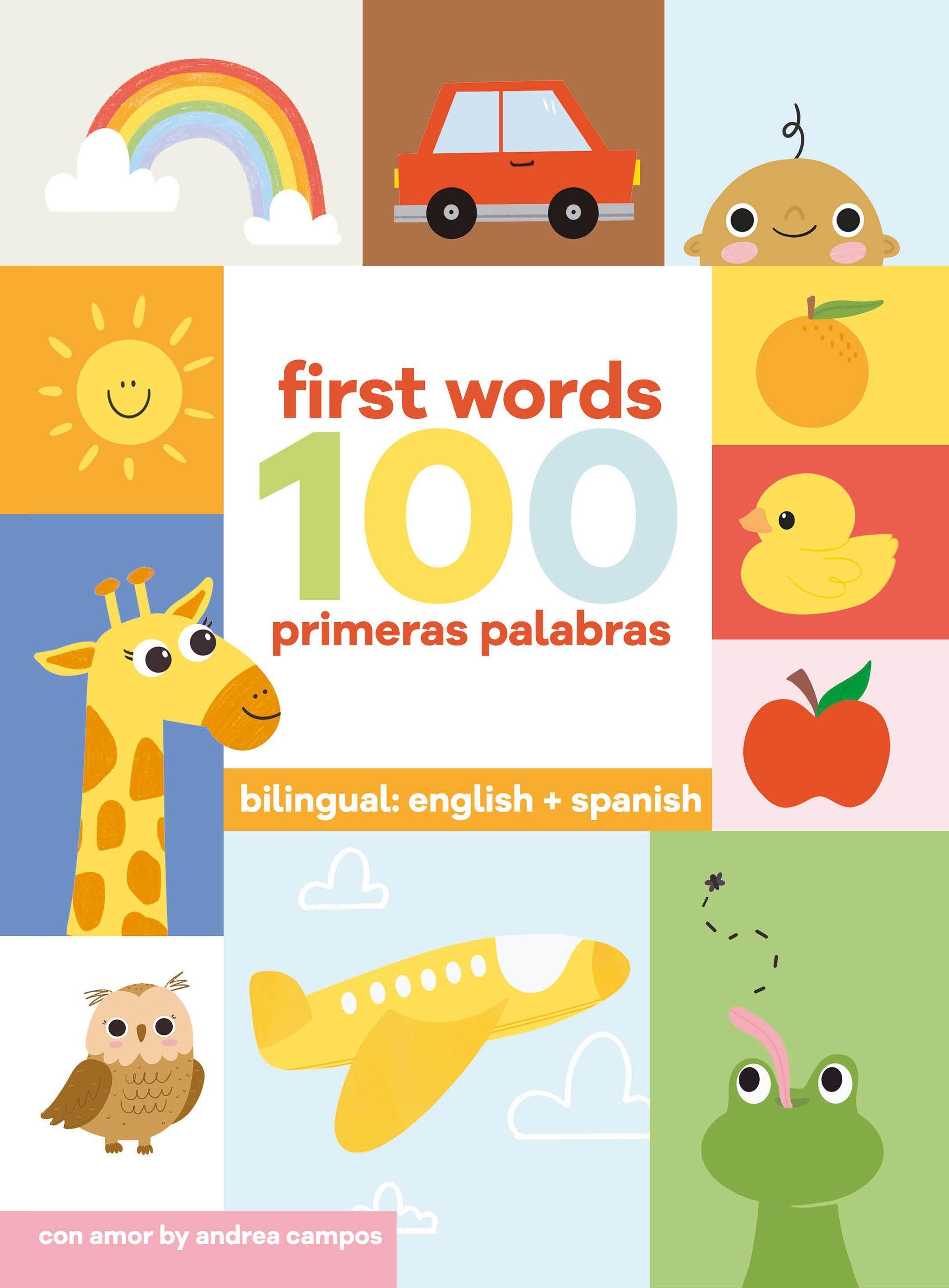 Vorderes Coverbild 100 First Words + Primeras Palabras