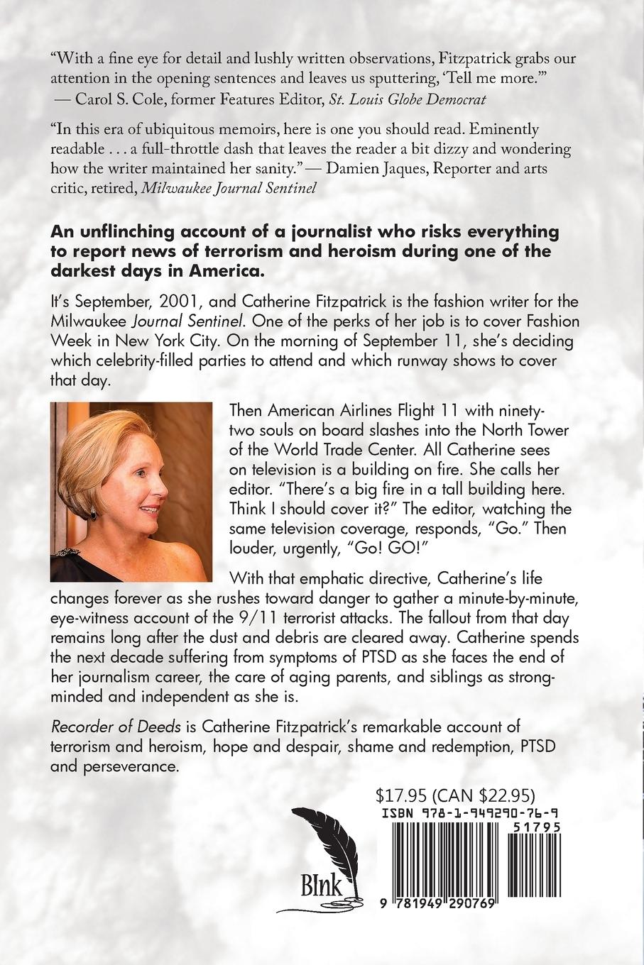 Rückseitencover Recorder of Deeds: Terrorism and Trauma: A Journalist's Life-Changing Choice on 9/11