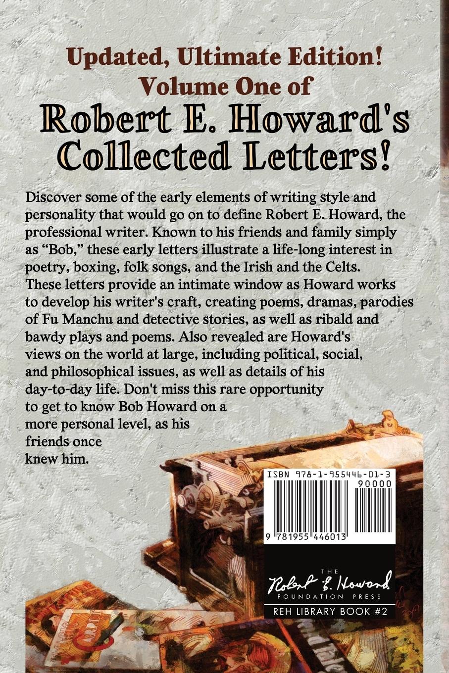 Rückseitencover The Collected Letters of Robert E. Howard, Volume 1