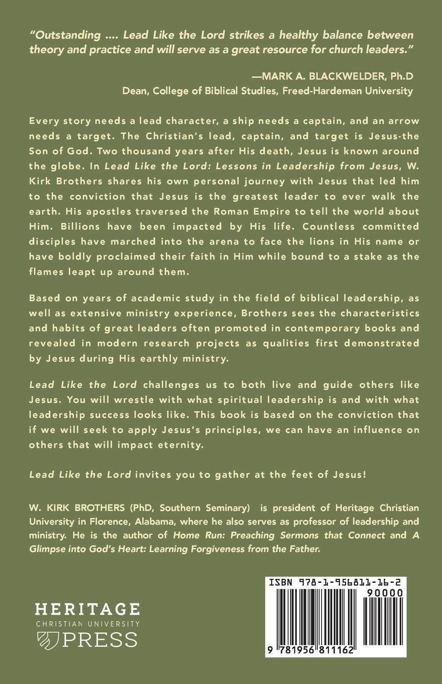 Rückseitencover Lead Like the Lord