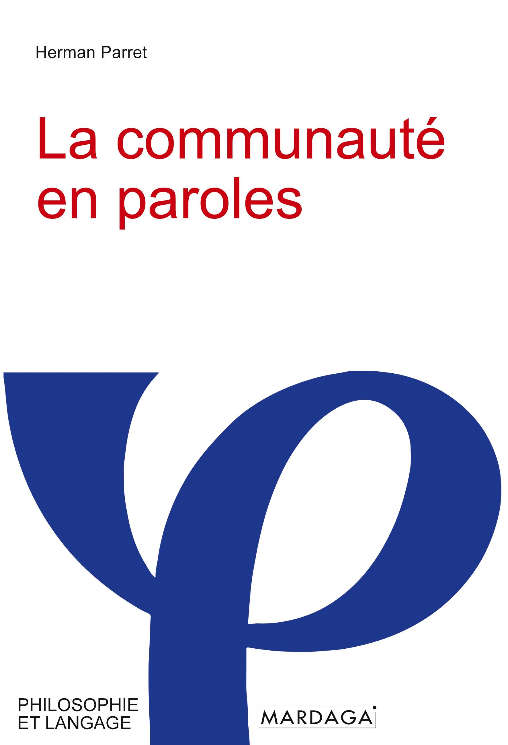 Vorderes Coverbild La communauté en paroles