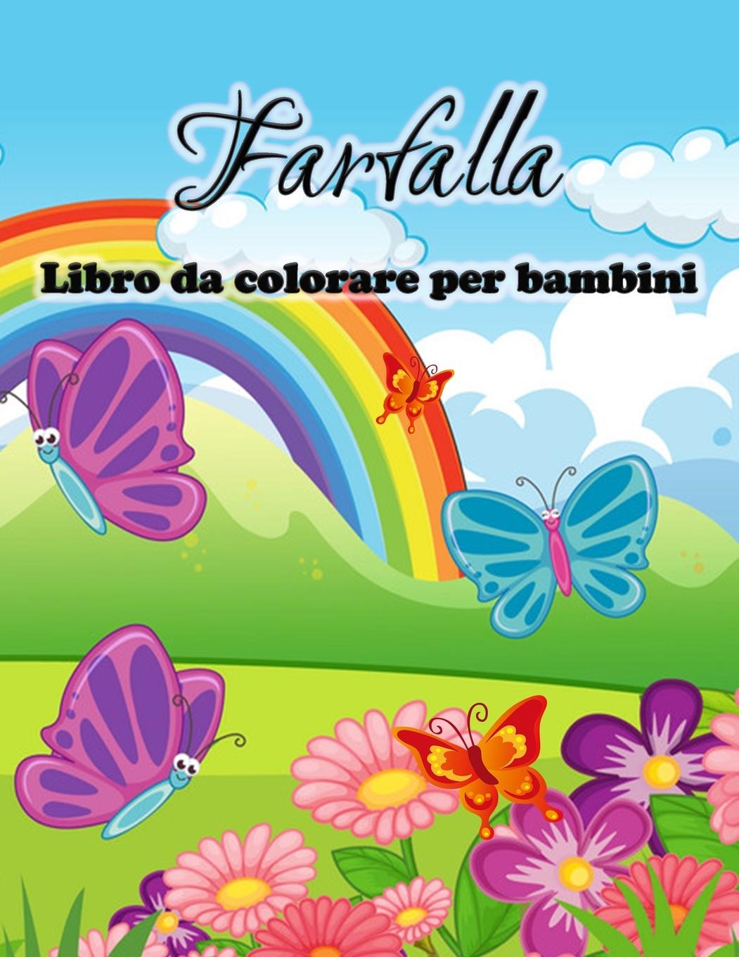 Vorderes Coverbild Farfalla libro da colorare per bambini