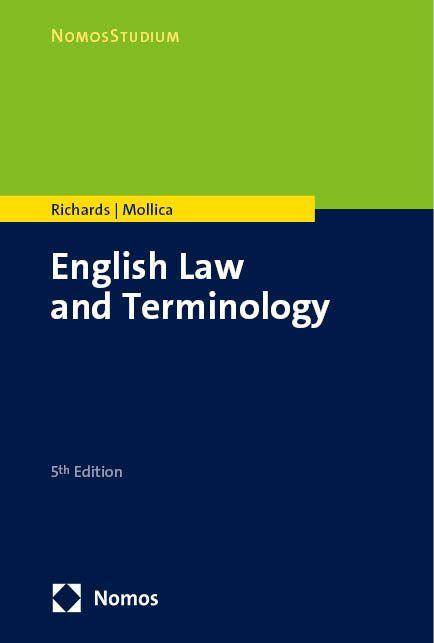Vorderes Coverbild English Law and Terminology