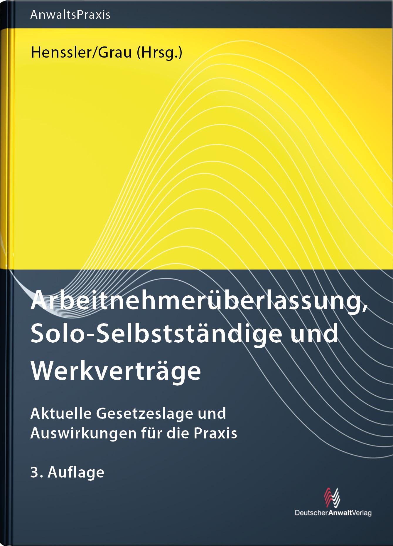 Vorderes Coverbild Arbeitnehmerüberlassung, Solo-Selbstständige und Werkverträge