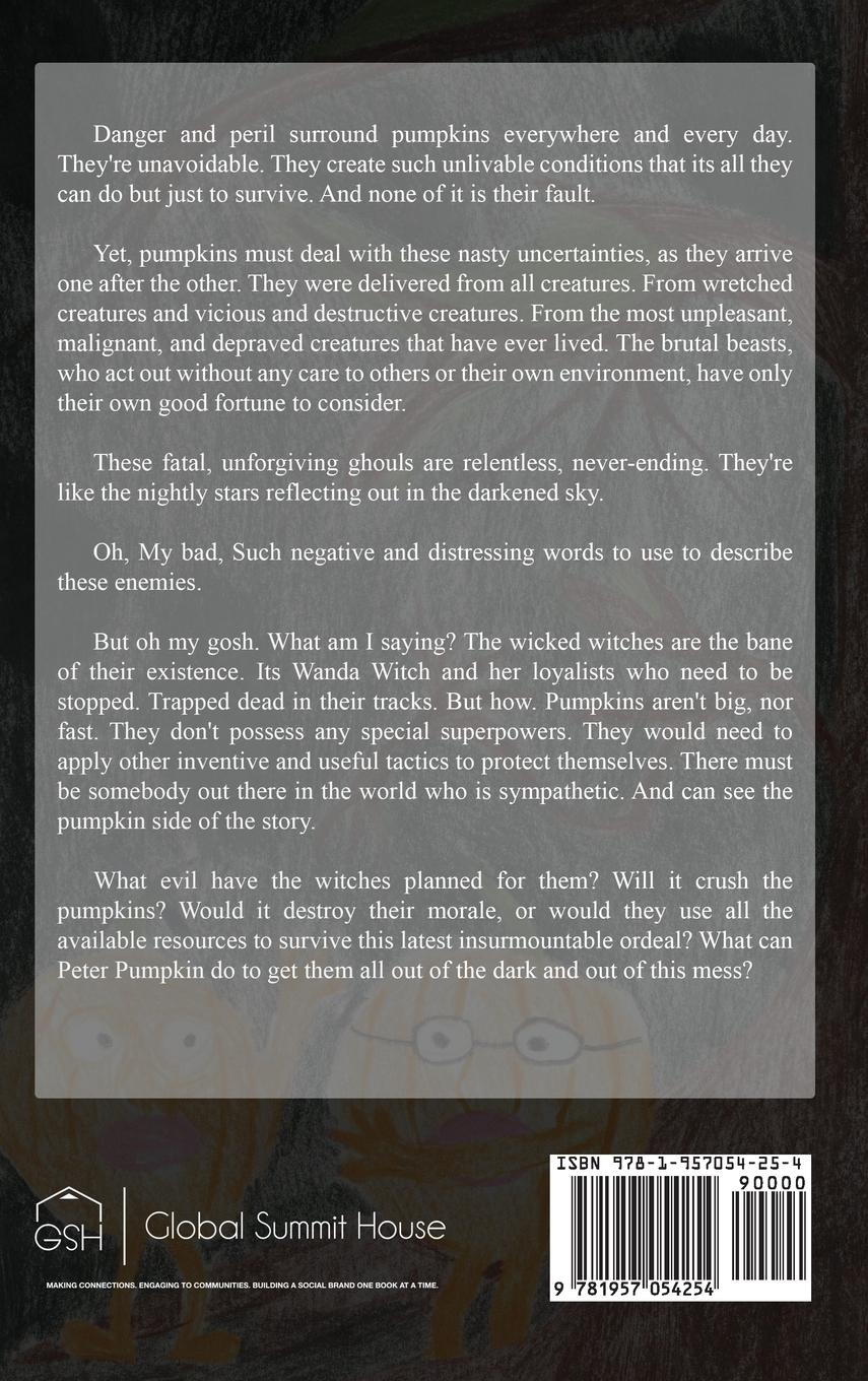 Rückseitencover PETER PUMPKIN GOES INTO THE DARK