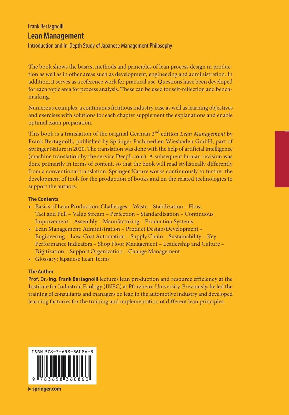 Rückseitencover Lean Management