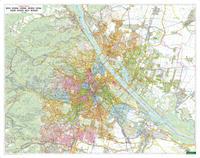 Vorderes Coverbild Wien, Stadtplan 1:20.000, Poster, Plano in Rolle, freytag & berndt