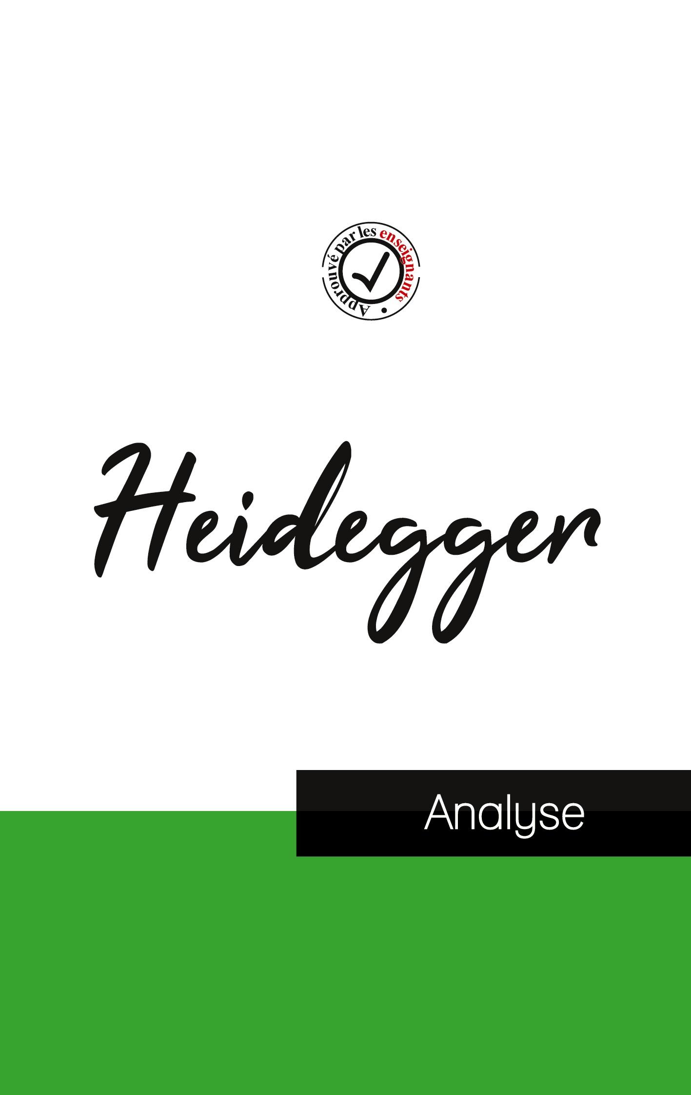 Vorderes Coverbild Heidegger (étude et analyse complète de sa pensée)
