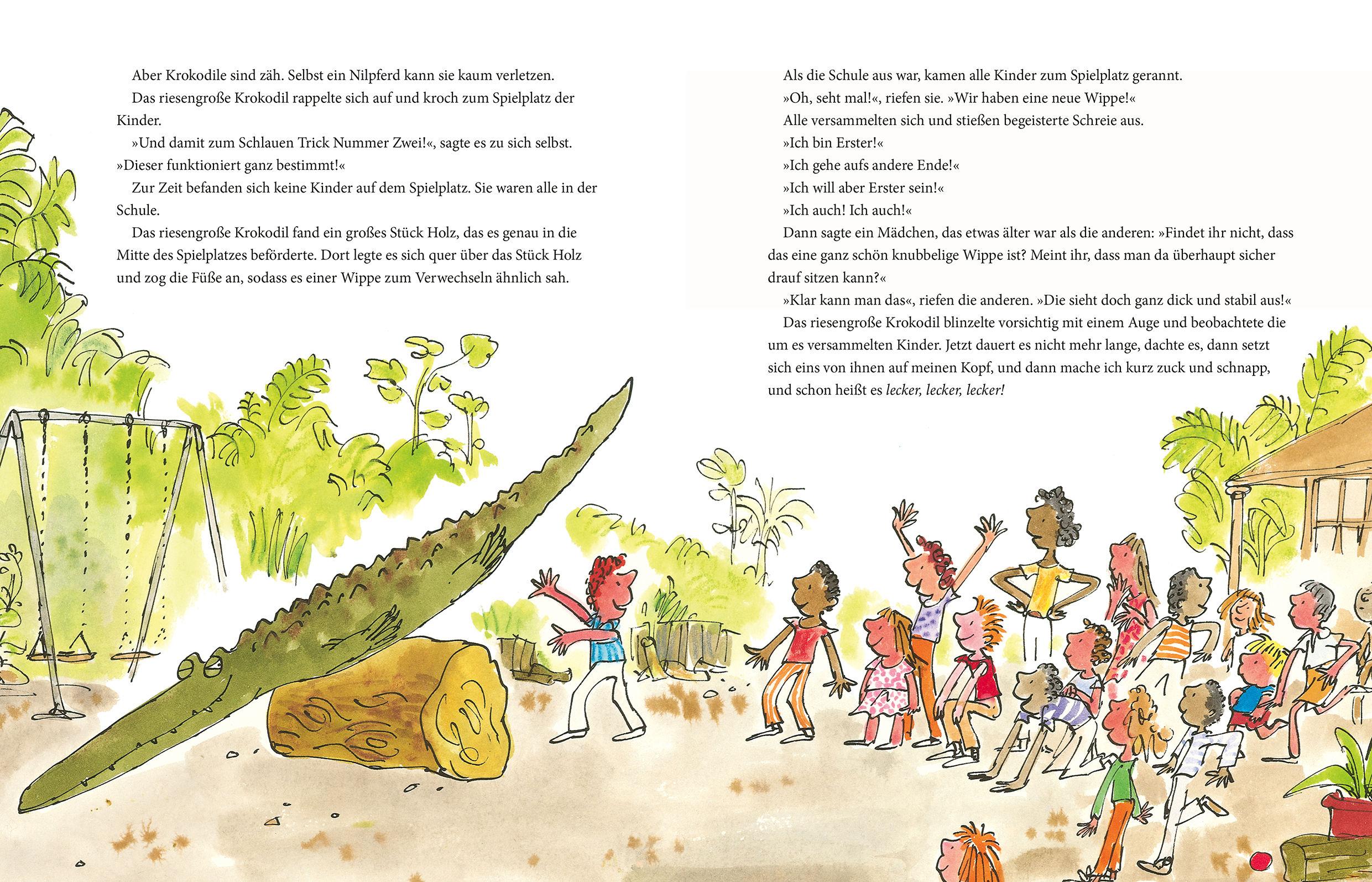 Beispielinhalt (Bild) Das riesengroße Krokodil