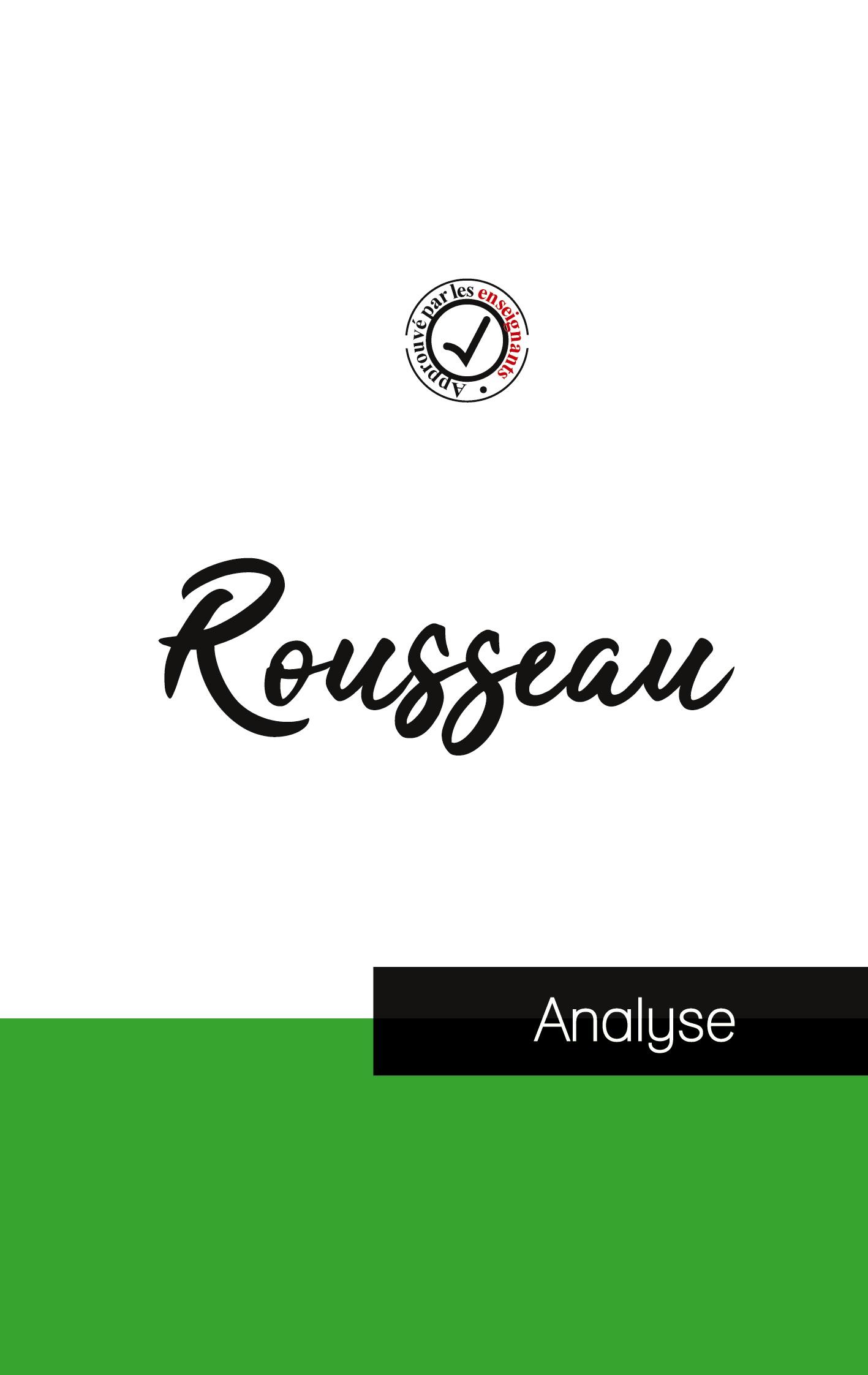 Vorderes Coverbild Jean-Jacques Rousseau (étude et analyse complète de sa pensée)