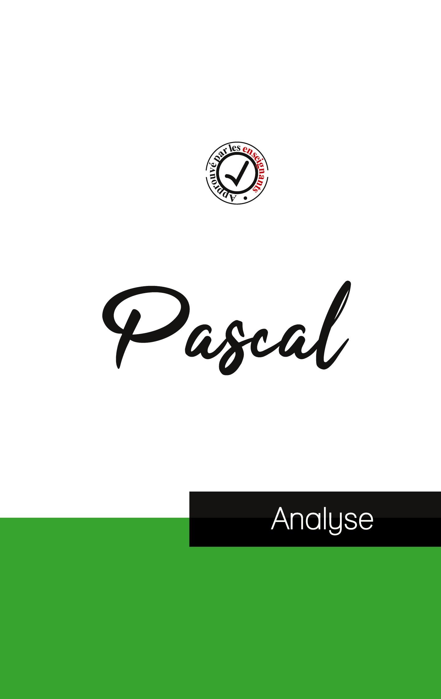 Vorderes Coverbild Blaise Pascal (étude et analyse complète de sa pensée)