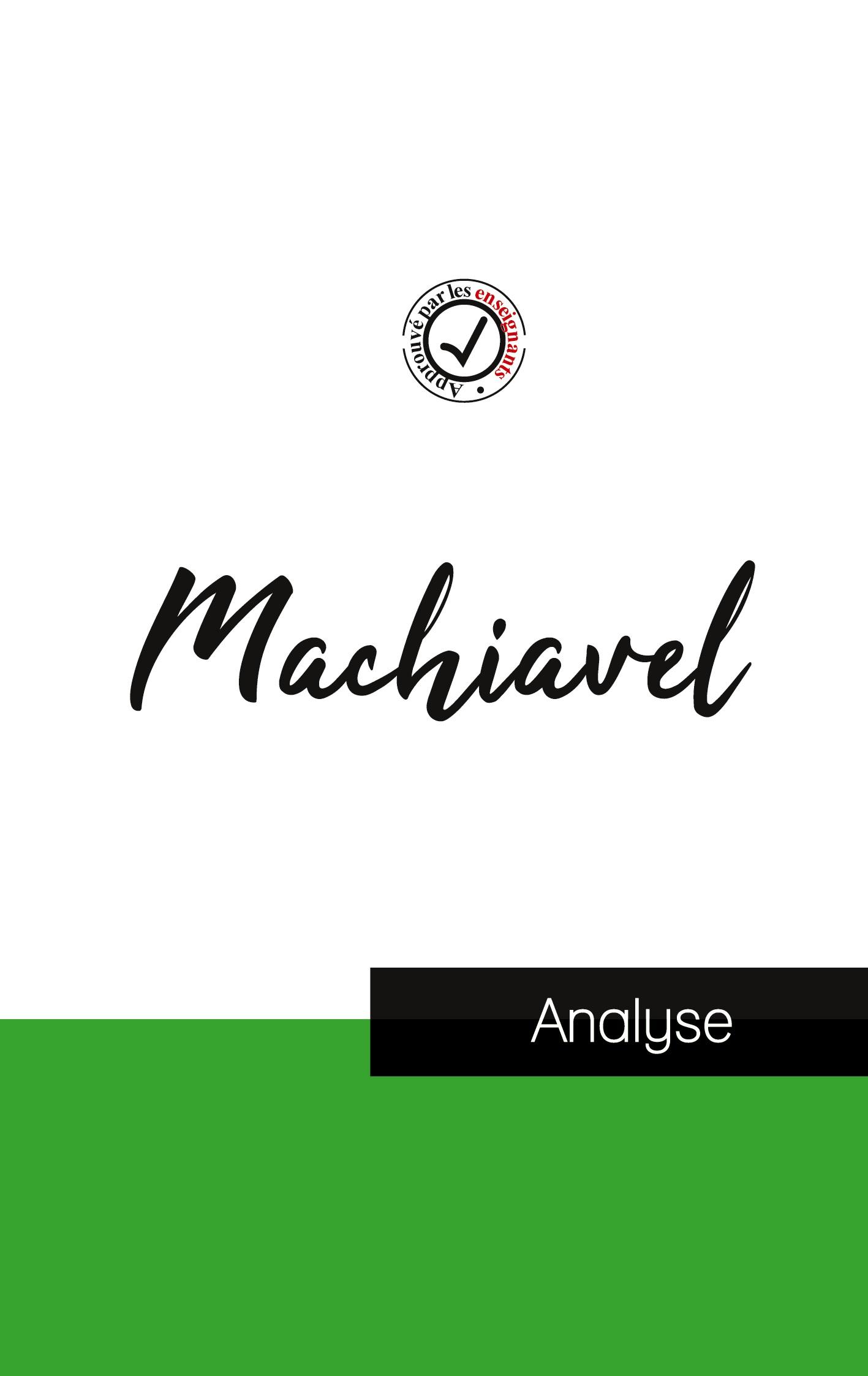 Vorderes Coverbild Machiavel (étude et analyse complète de sa pensée)