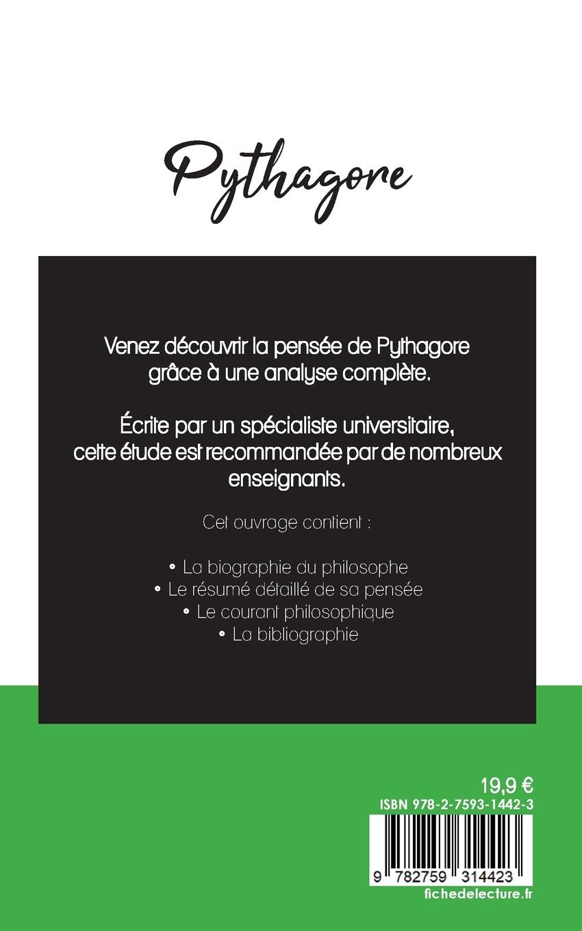 Rückseitencover Pythagore (étude et analyse complète de sa pensée)