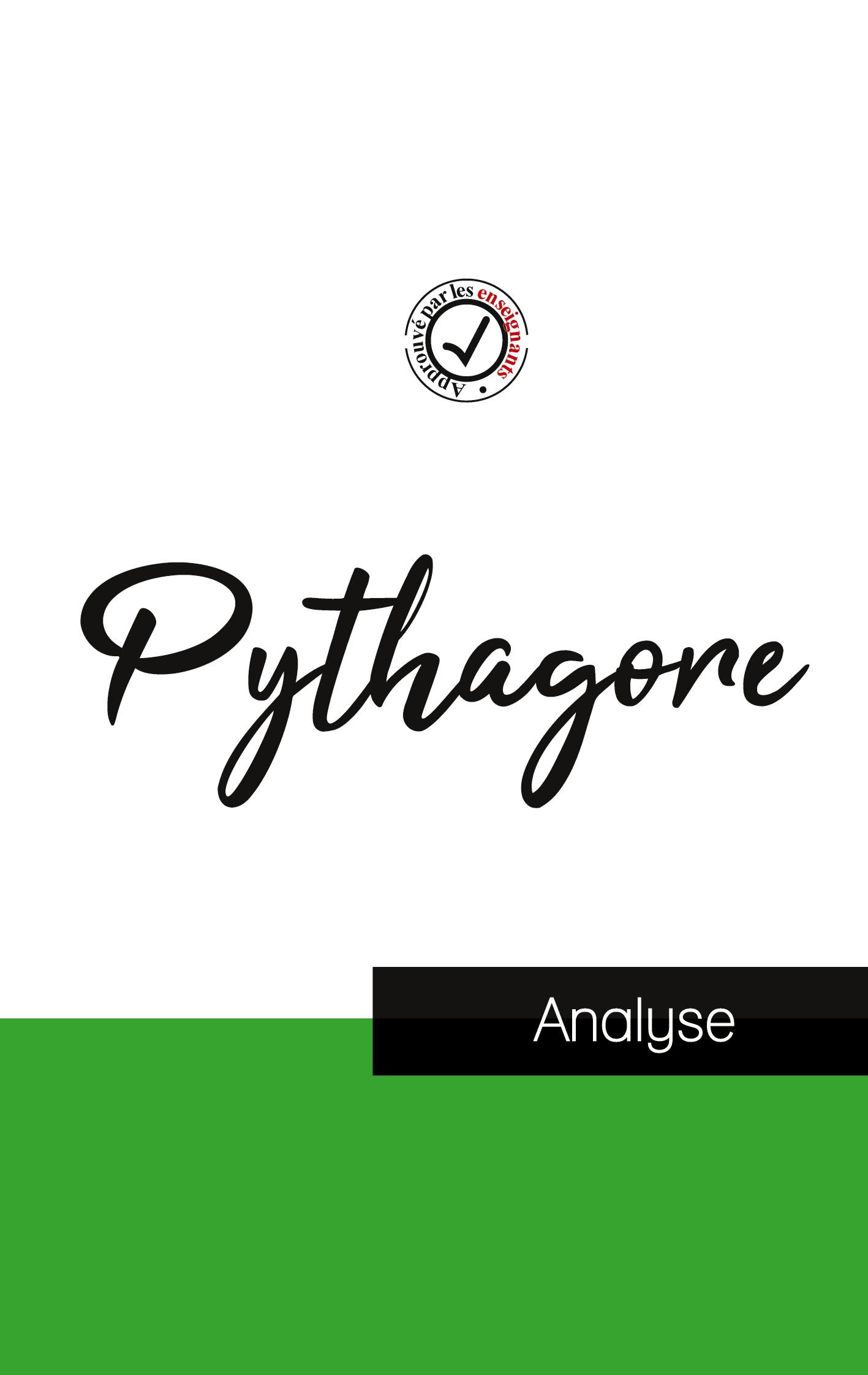 Vorderes Coverbild Pythagore (étude et analyse complète de sa pensée)