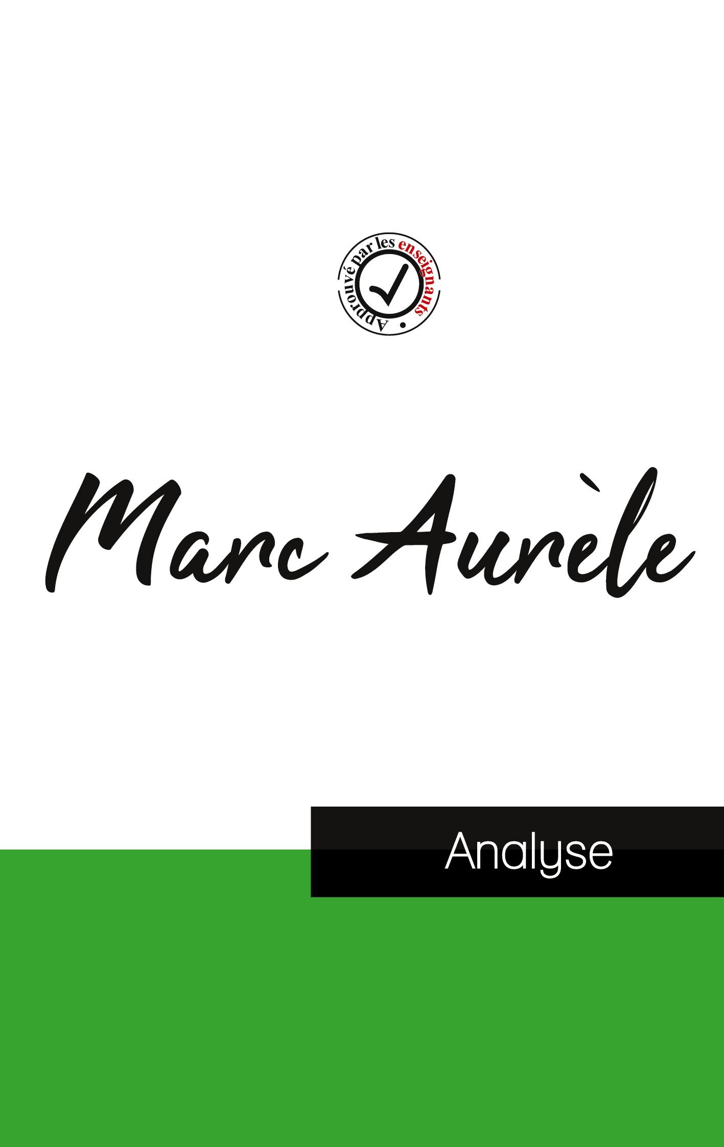 Vorderes Coverbild Marc Aurèle (étude et analyse complète de sa pensée)