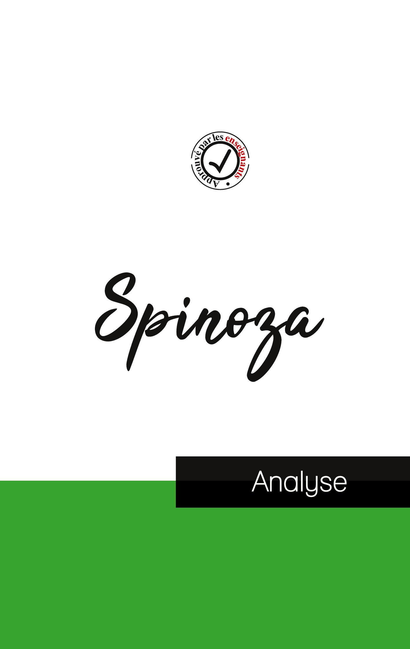 Vorderes Coverbild Spinoza (étude et analyse complète de sa pensée)