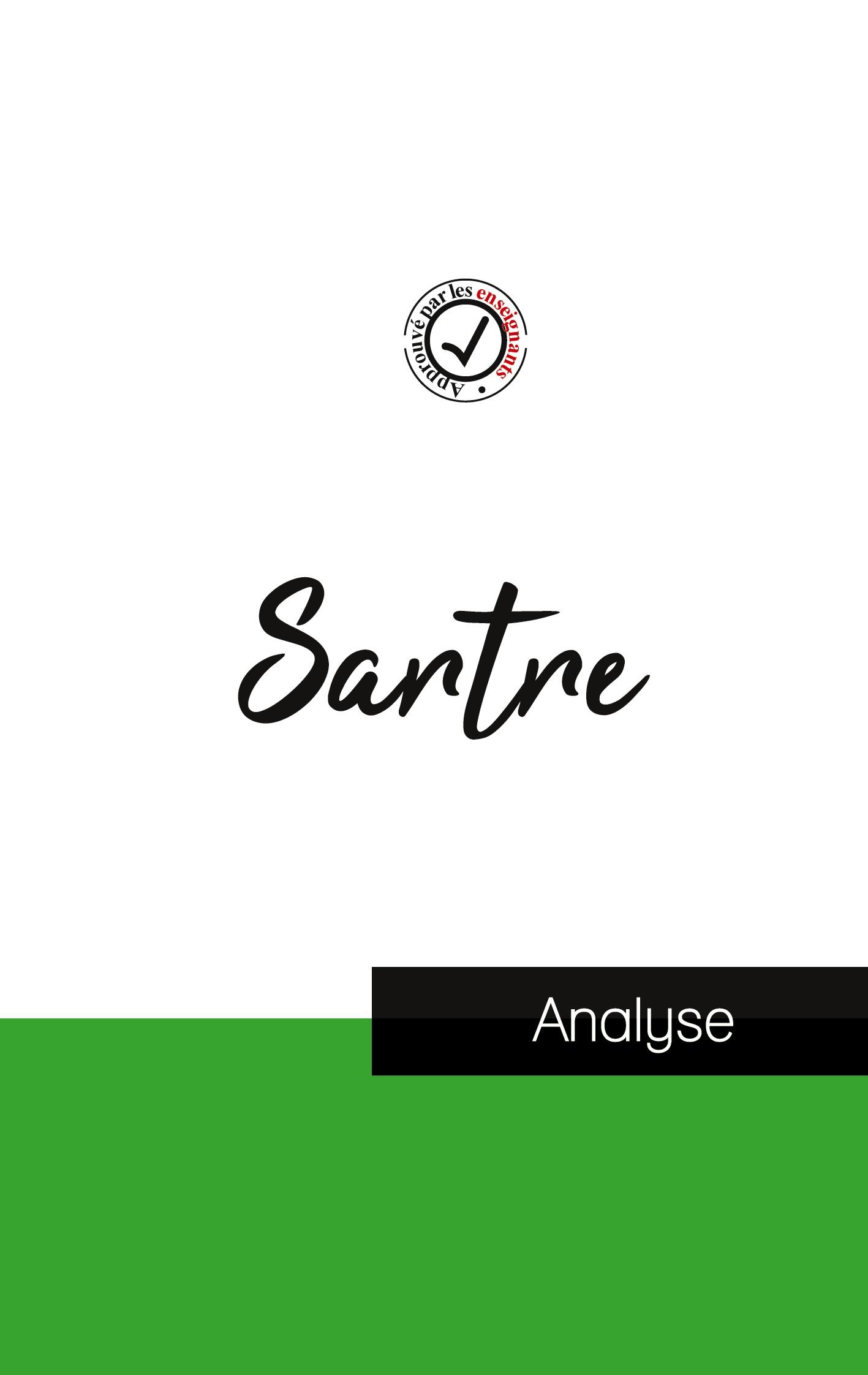 Vorderes Coverbild Jean-Paul Sartre (étude et analyse complète de sa pensée)