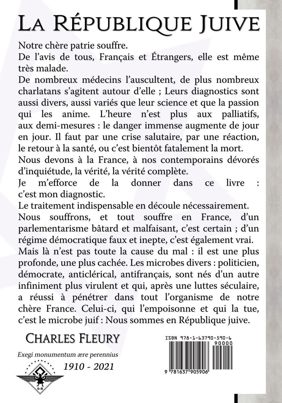 Rückseitencover La République juive