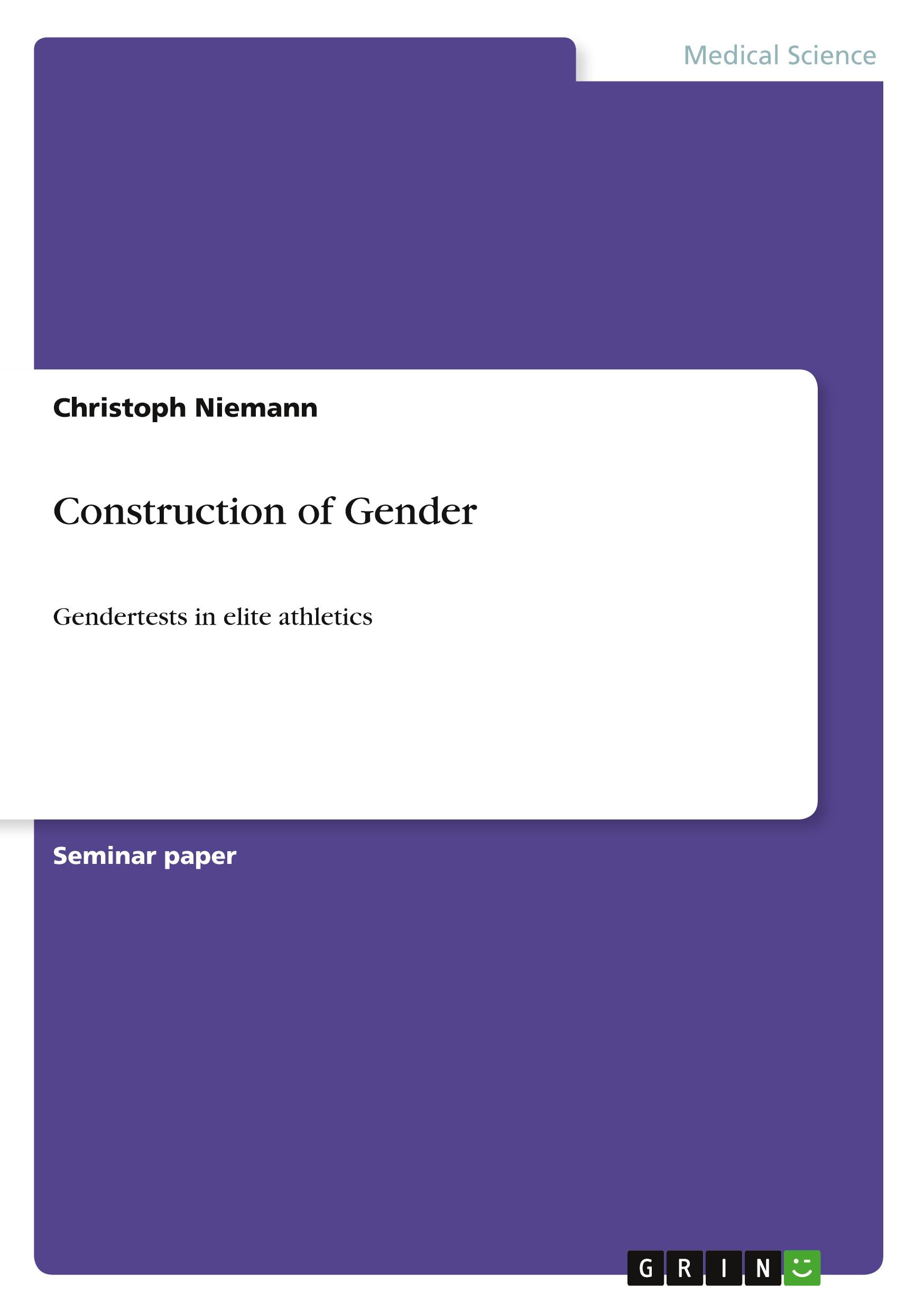 Vorderes Coverbild Construction of Gender