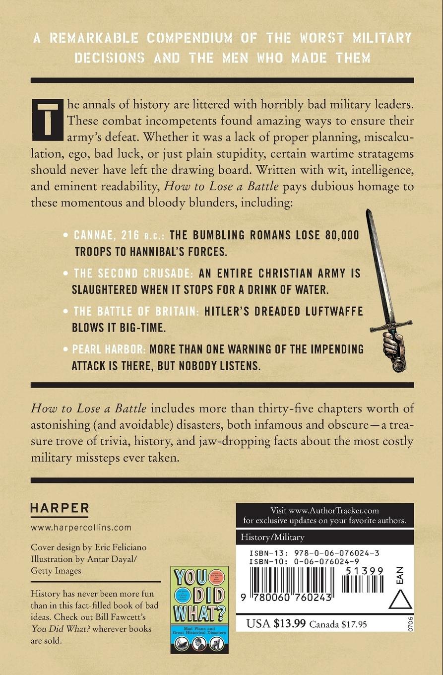 Rückseitencover How to Lose a Battle