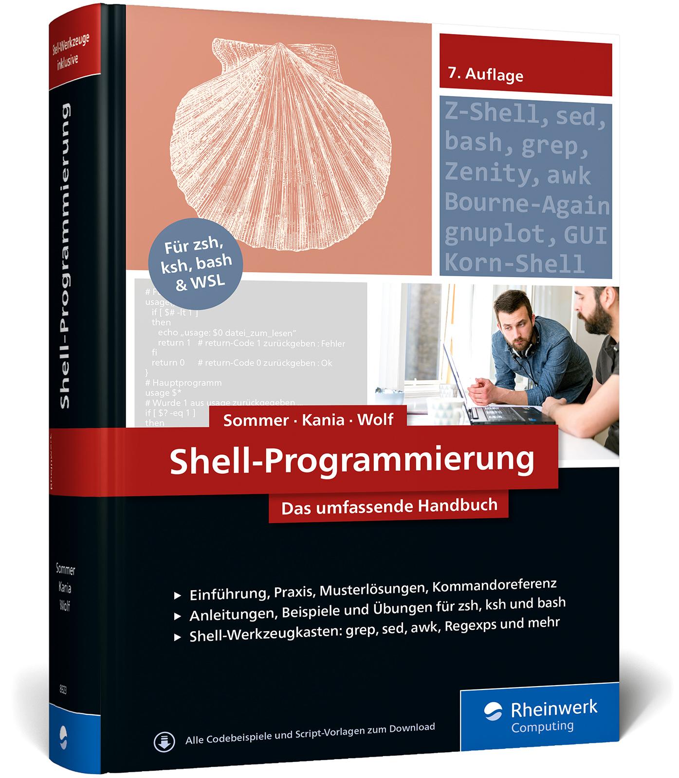 Vorderes Coverbild Shell-Programmierung