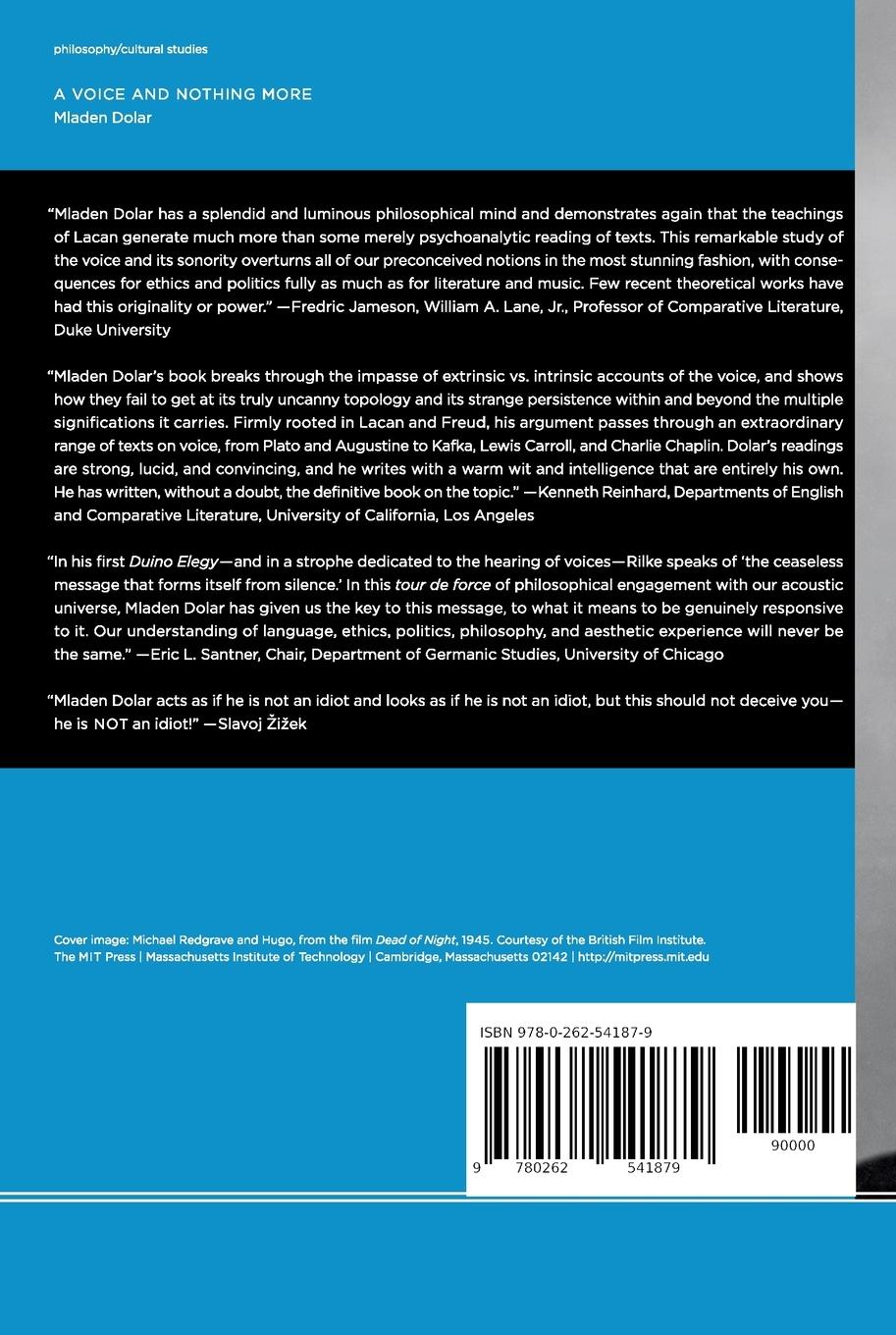 Rückseitencover A Voice and Nothing More