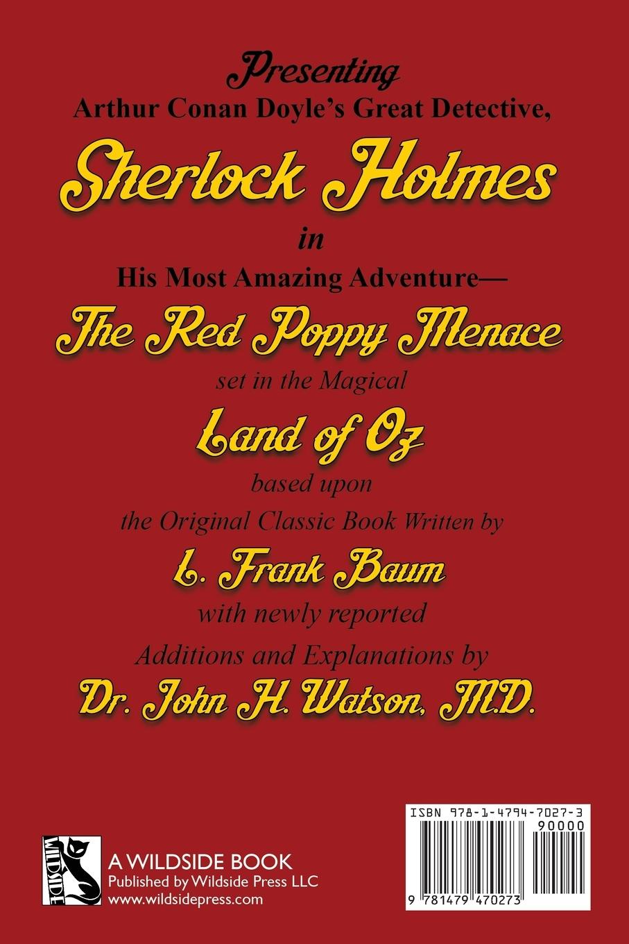 Rückseitencover Sherlock Holmes in Oz