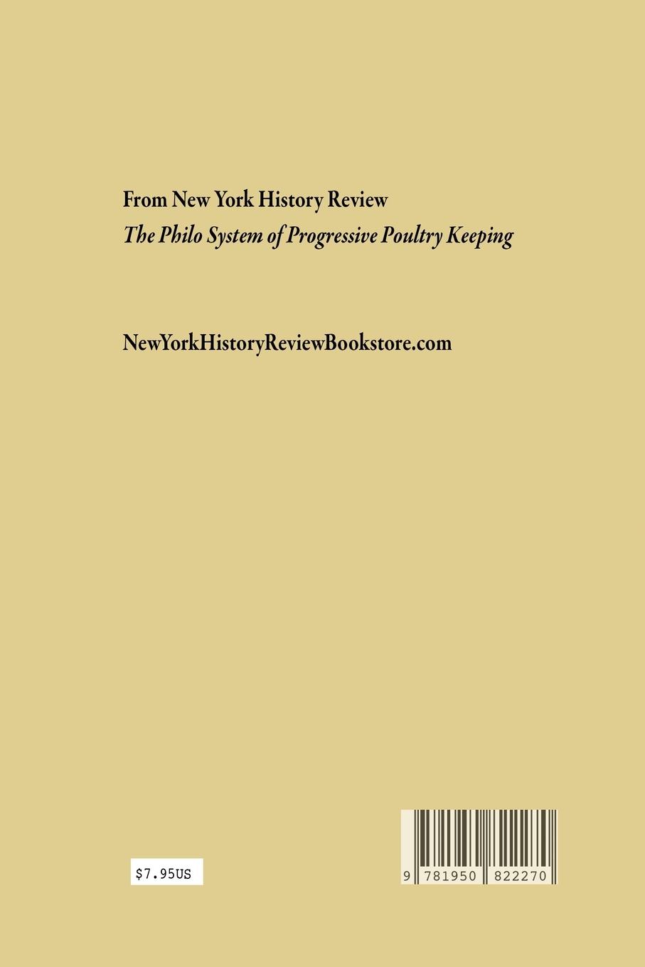 Rückseitencover The Philo System of Progressive Poultry Keeping