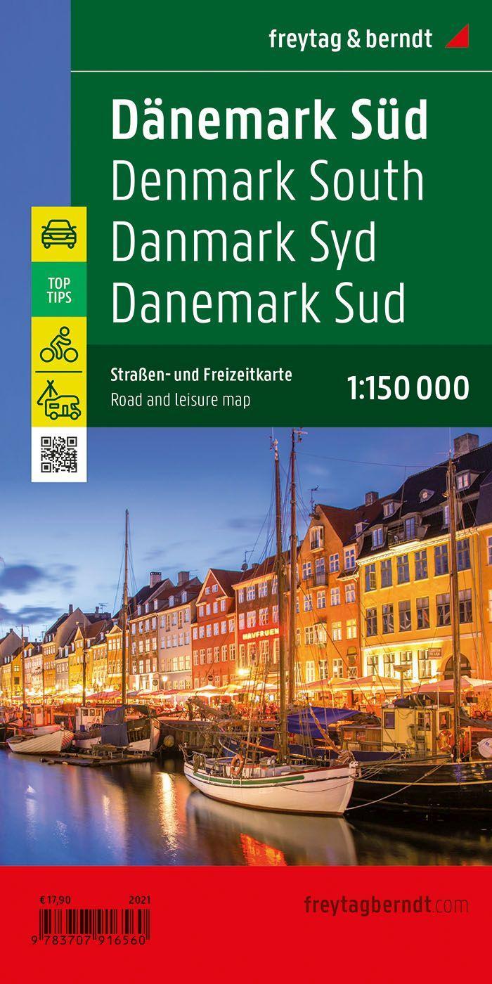 Beispielinhalt (Bild) Dänemark Nord und Süd, Straßenkarten-Set 1:150.000, freytag & berndt