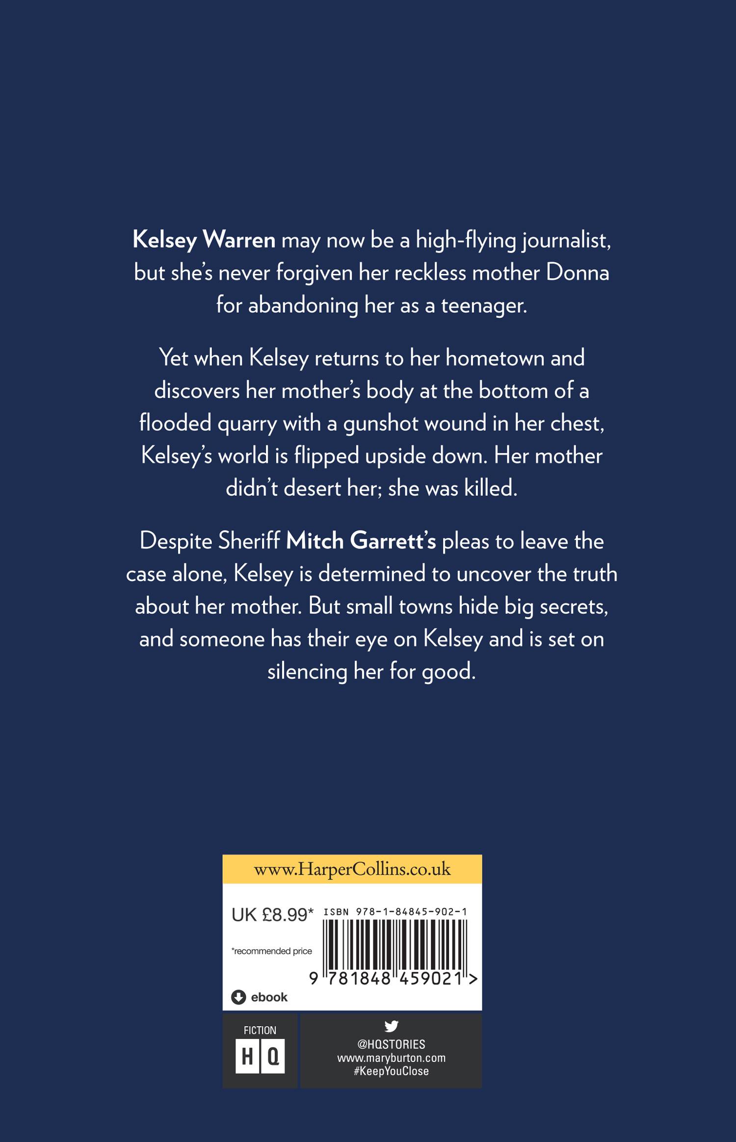 Rückseitencover Keep You Close