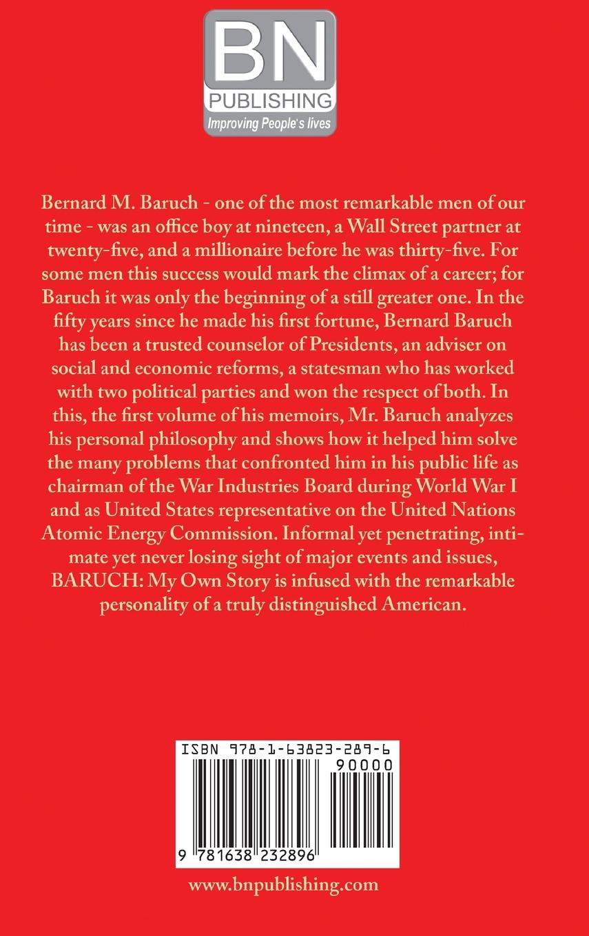 Rückseitencover Baruch My Own Story