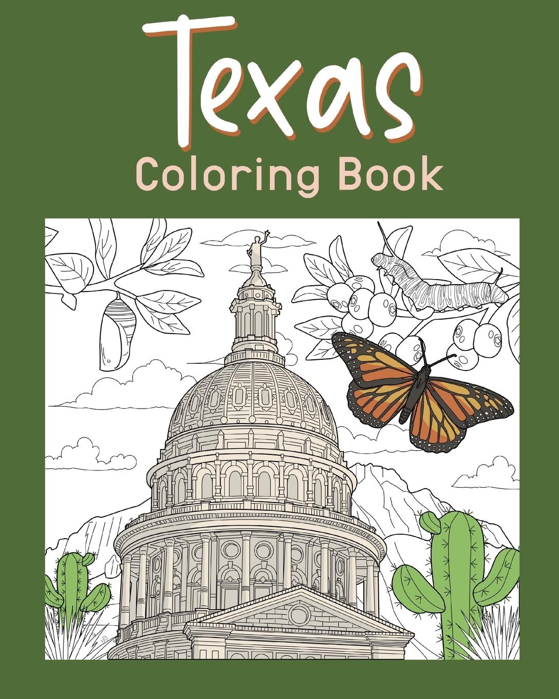Vorderes Coverbild Texas Coloring Book