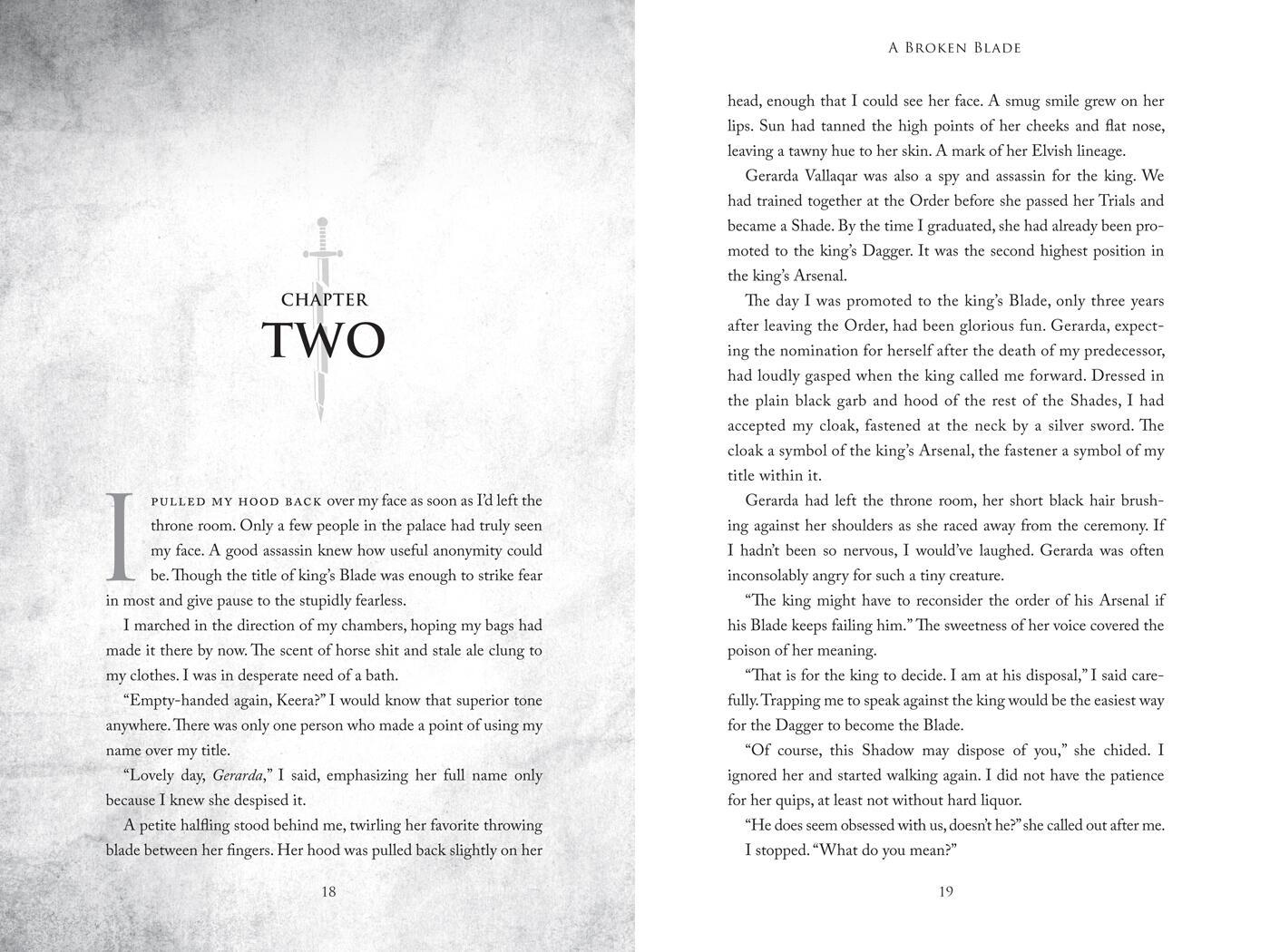 Beispielinhalt (Bild) A Broken Blade