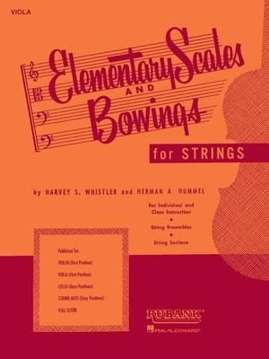 Vorderes Coverbild Elementary Scales and Bowings - Viola
