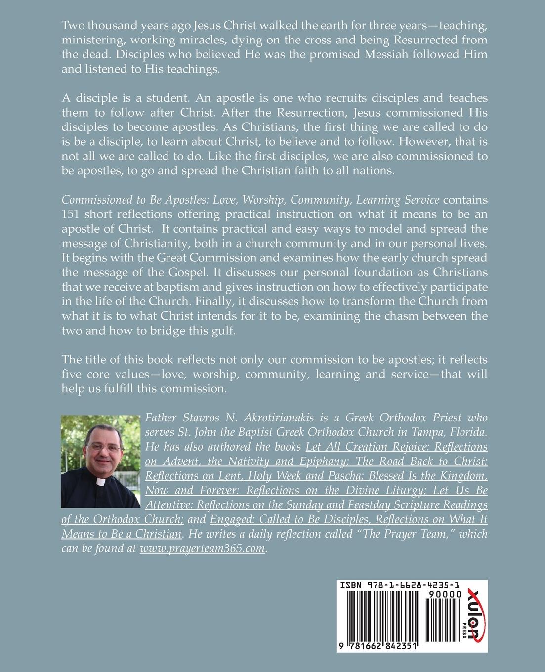 Rückseitencover Commissioned to Be Apostles: Love, Worship, Community, Learning, Service