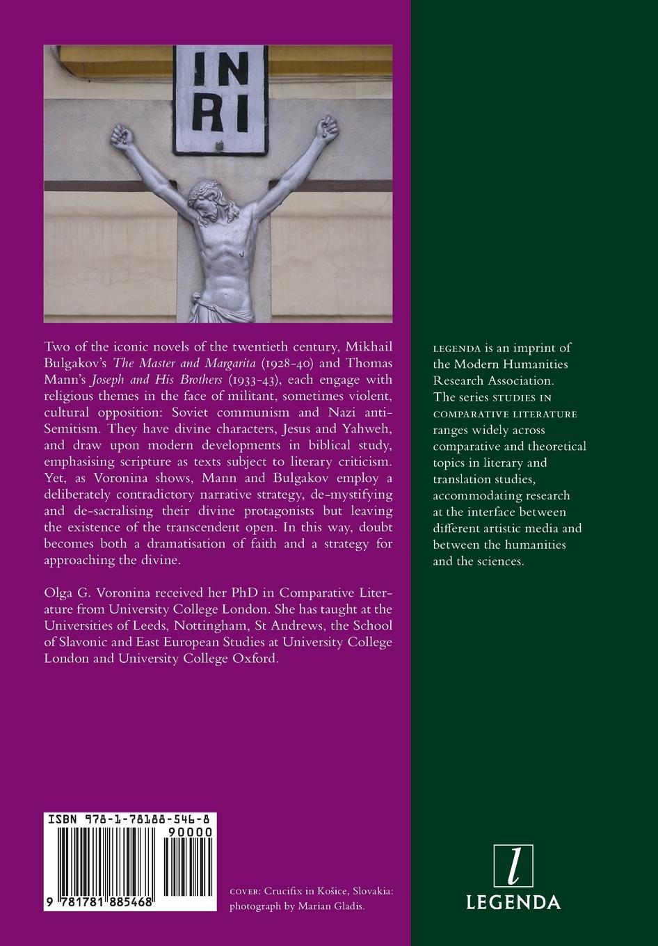 Rückseitencover Depicting the Divine: Mikhail Bulgakov and Thomas Mann