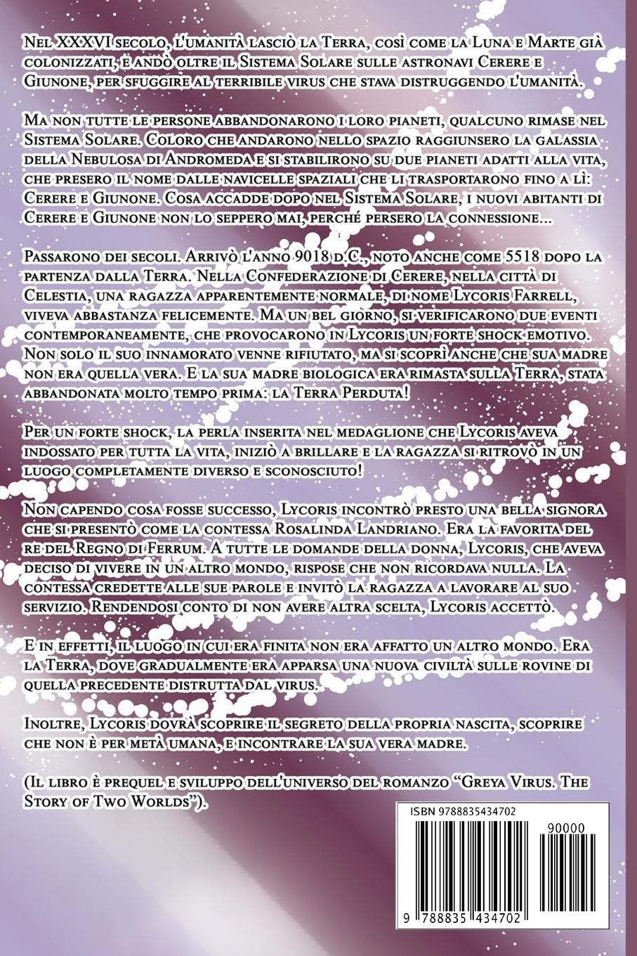 Rückseitencover Virus Greya. Il Giuramento di Due Mondi.