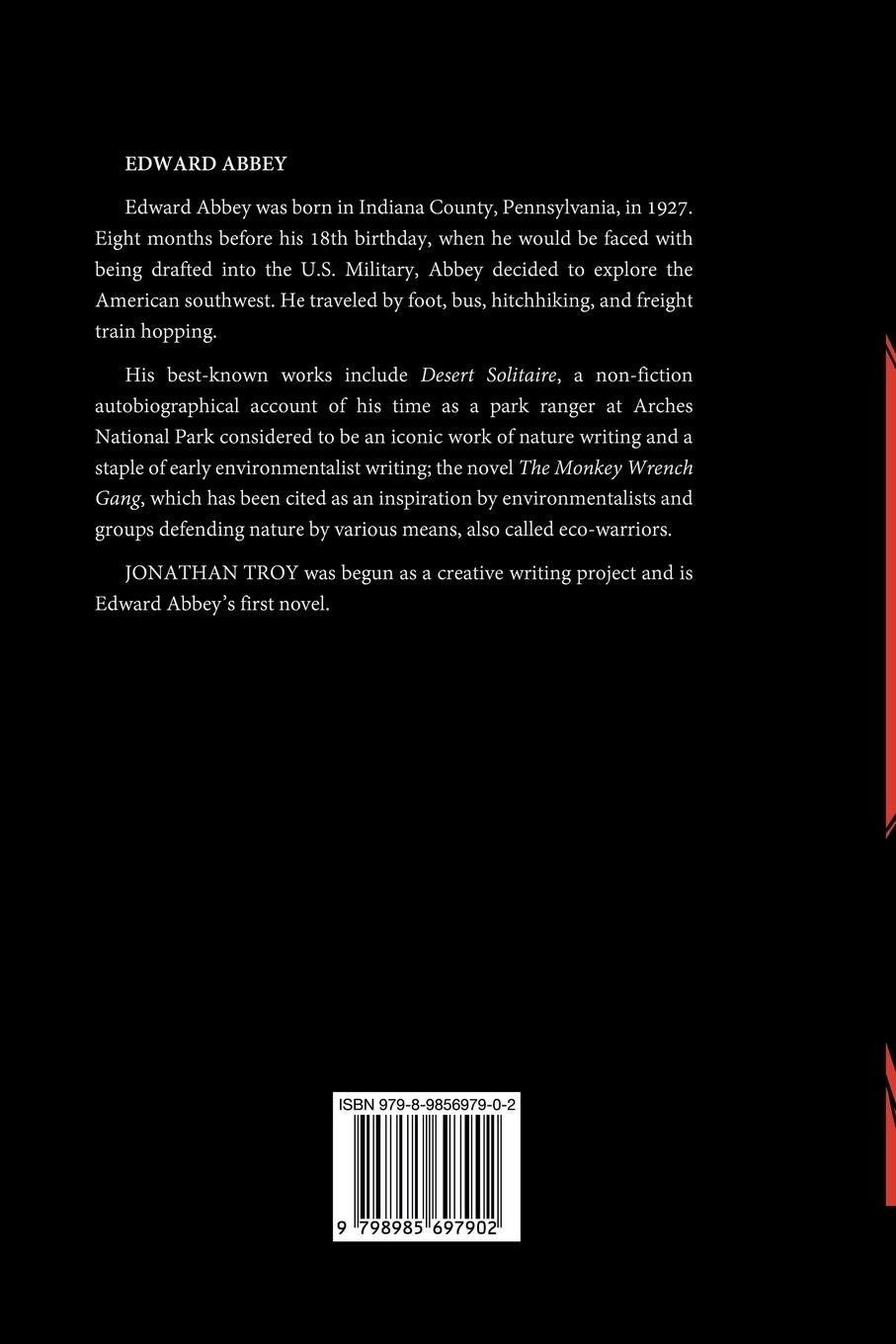 Rückseitencover Jonathan Troy