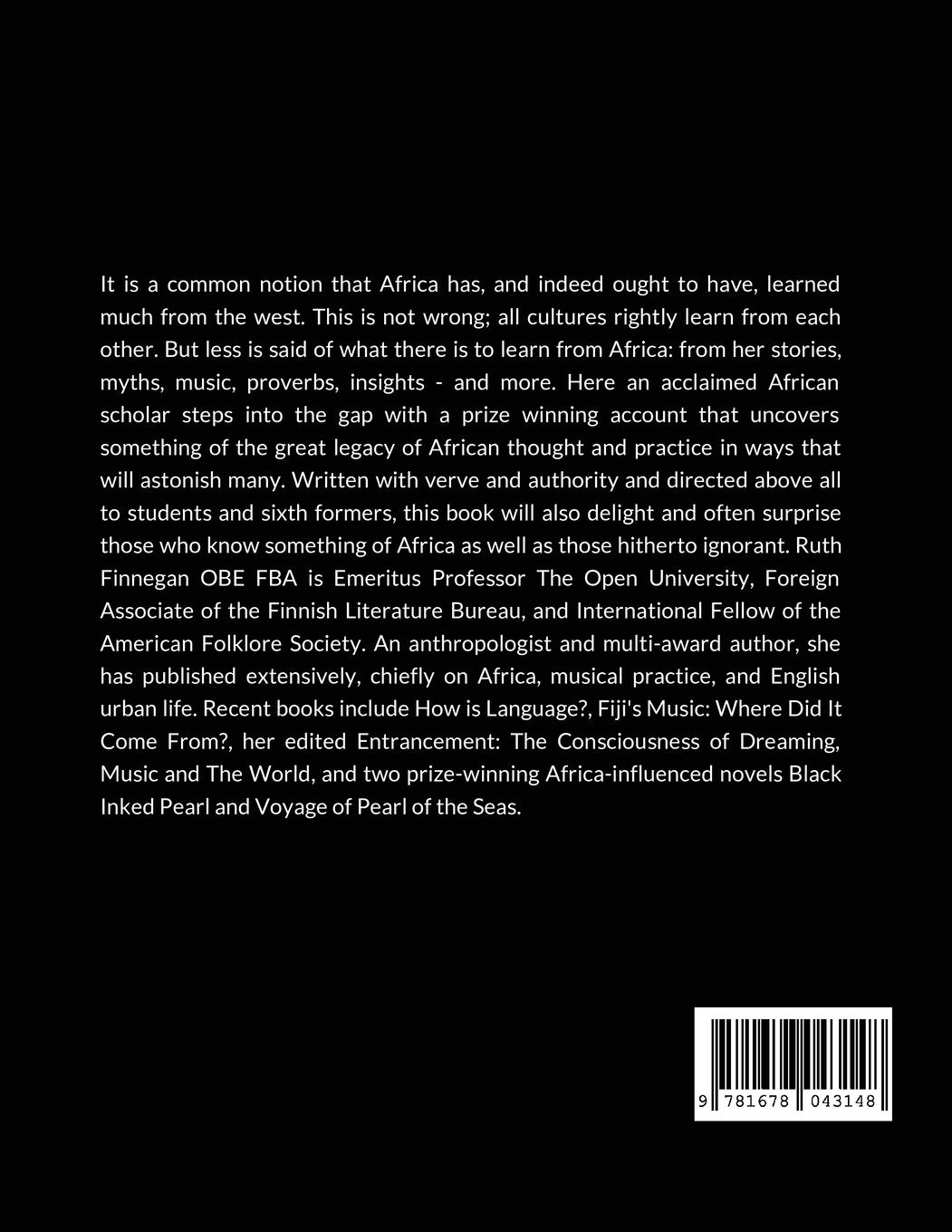 Rückseitencover Time for the world to learn more from Africa, second edition