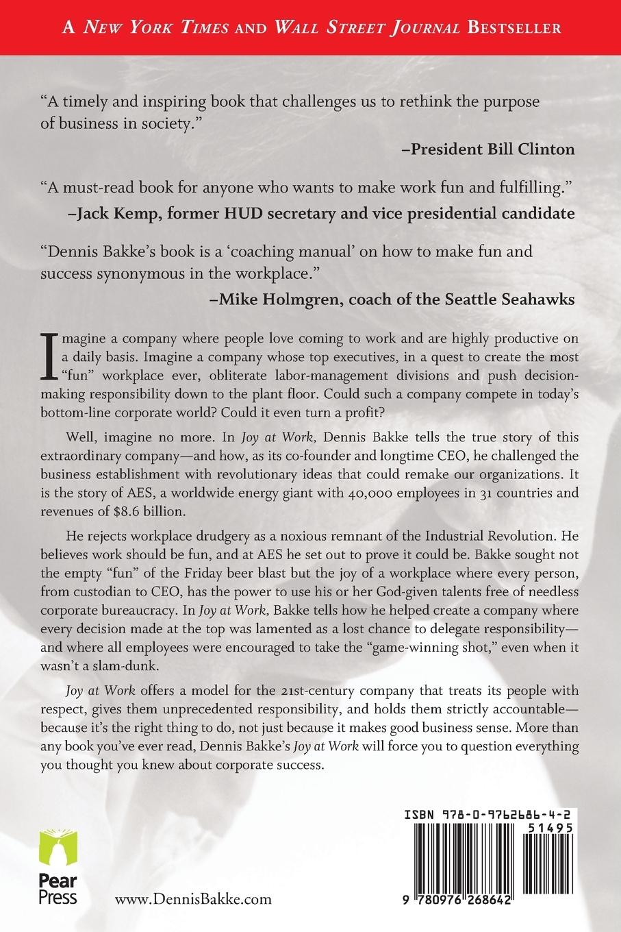 Rückseitencover Joy at Work