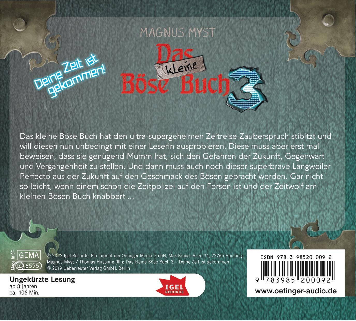 Rückseitencover Das kleine Böse Buch 3. Deine Zeit ist gekommen