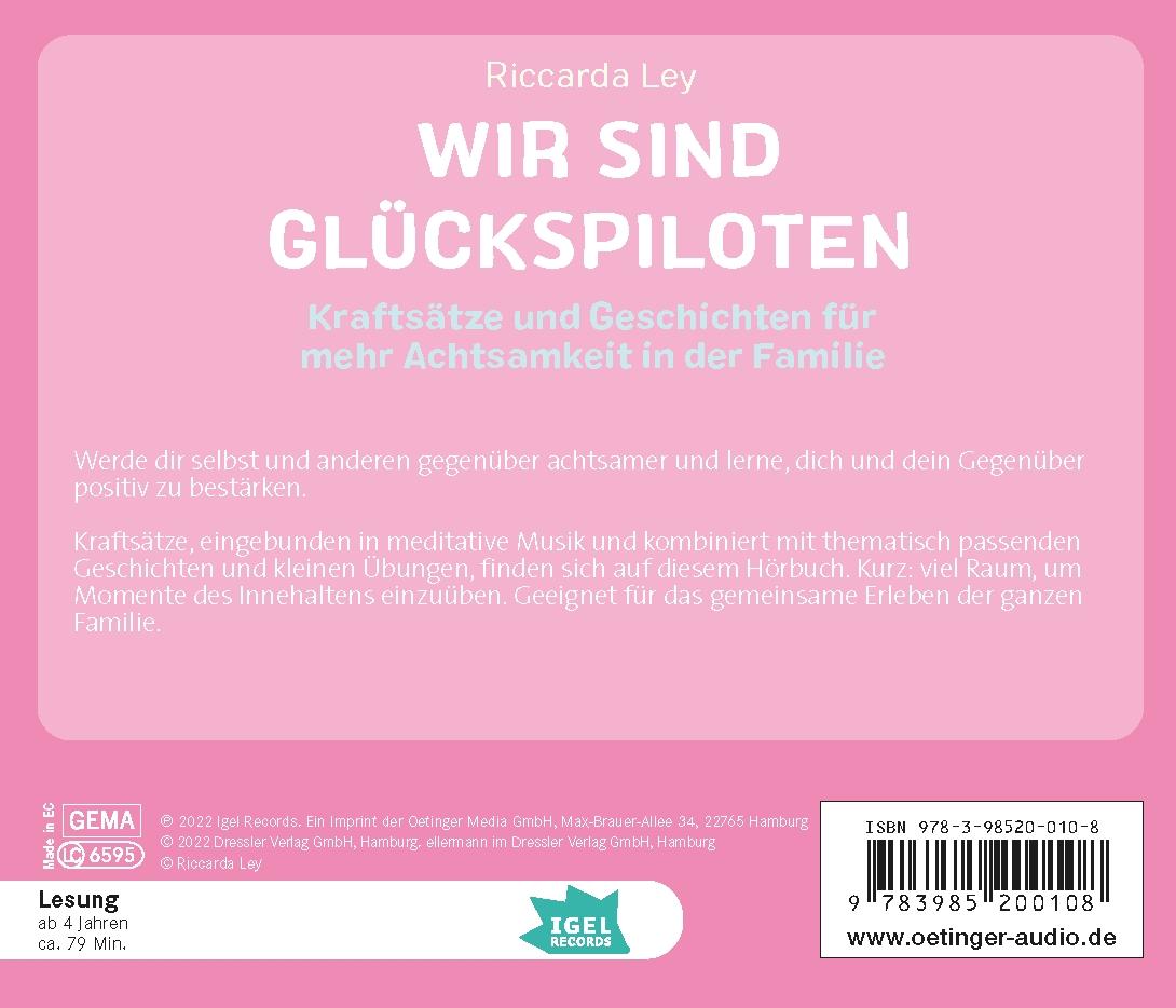 Rückseitencover FamilyFlow. Wir sind Glückspiloten