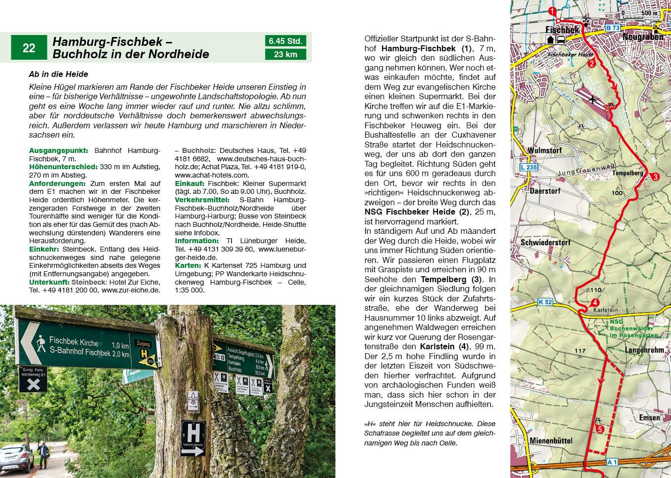Beispielinhalt (Bild) Fernwanderweg E1 - Deutschland Nord