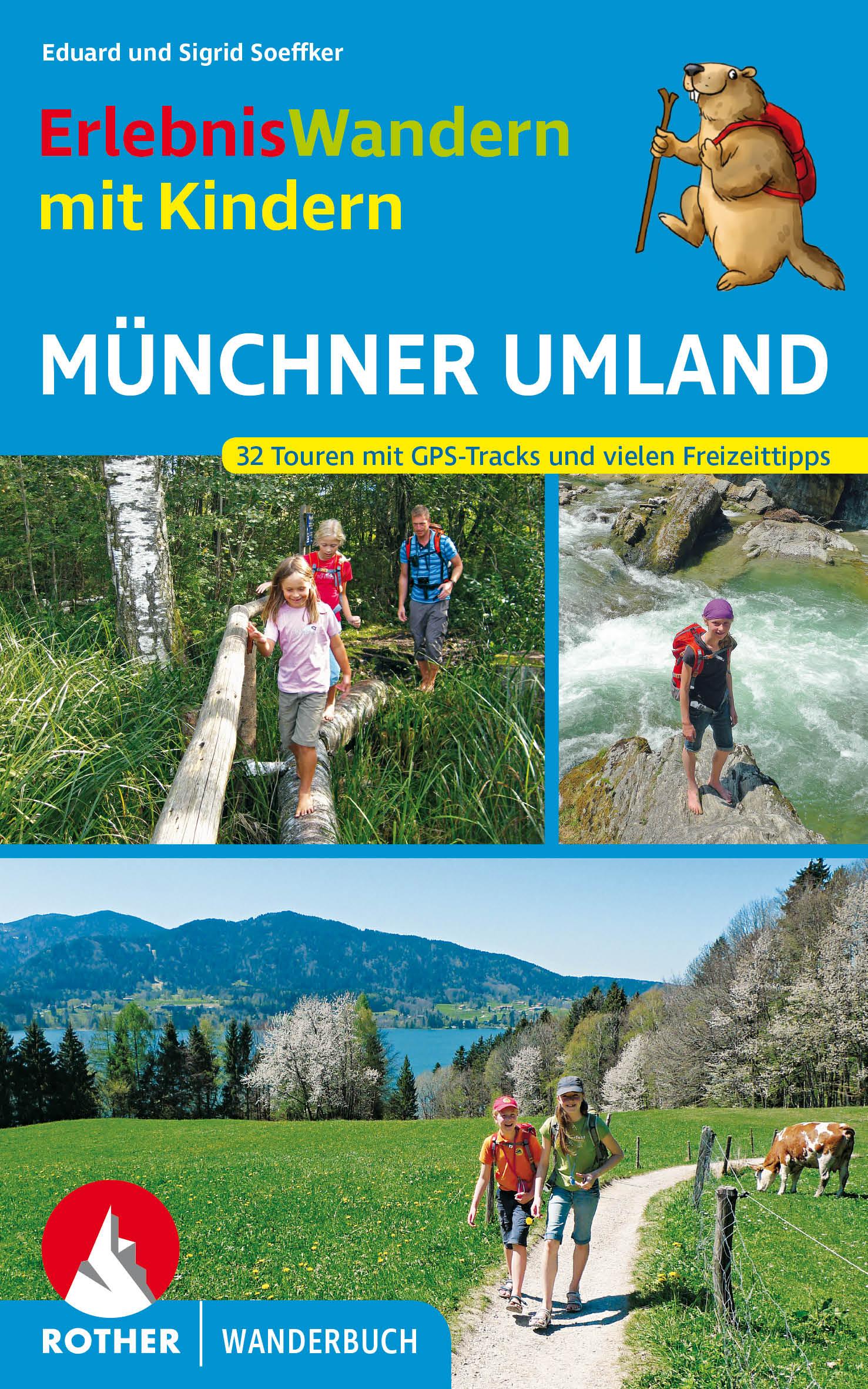 Vorderes Coverbild Erlebniswandern mit Kindern Münchner Umland