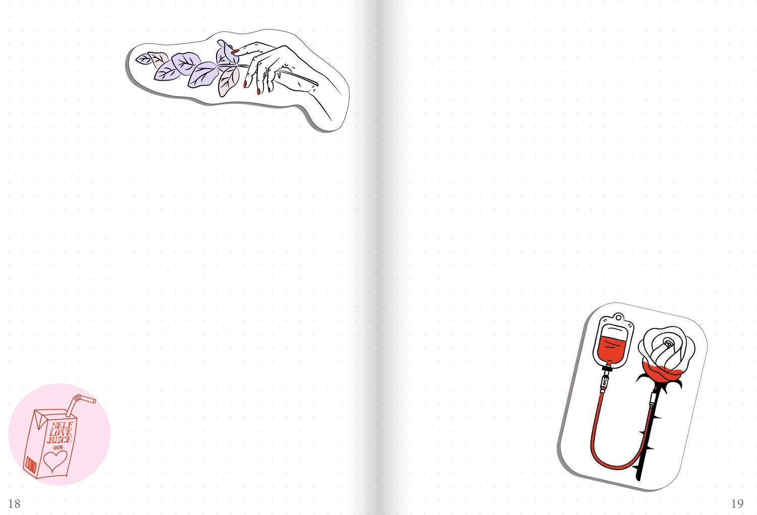 Beispielinhalt (Bild) I fell in love with this journal