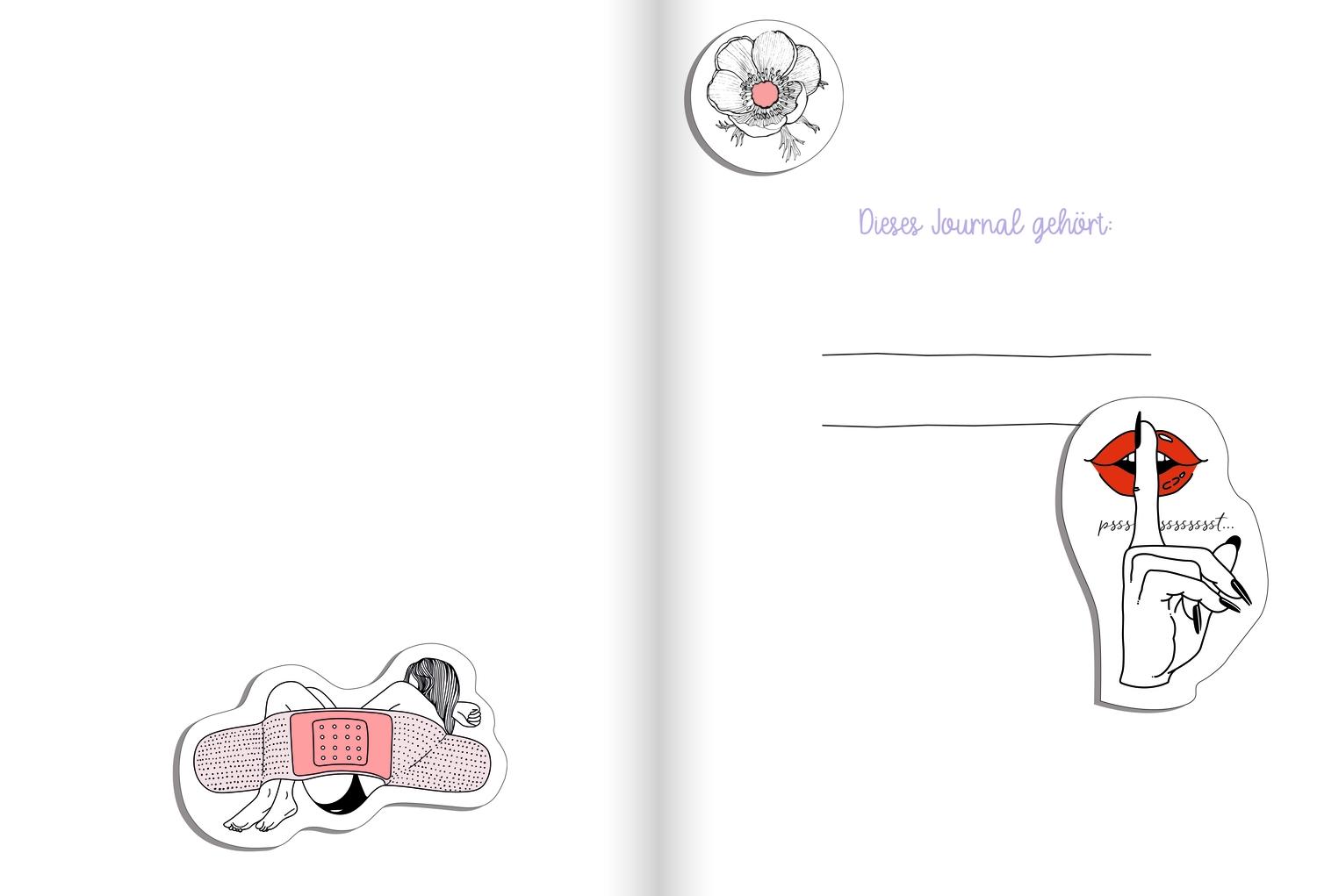 Beispielinhalt (Bild) I fell in love with this journal