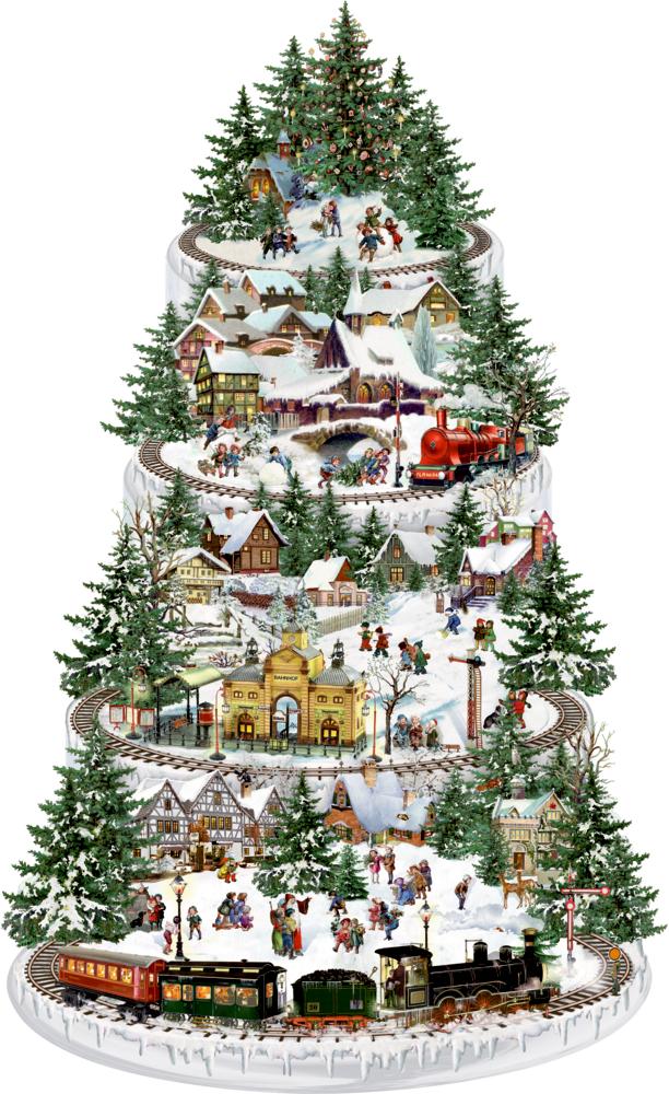 Vorderes Coverbild A3-Wandkalender Eisenbahn-Tanne