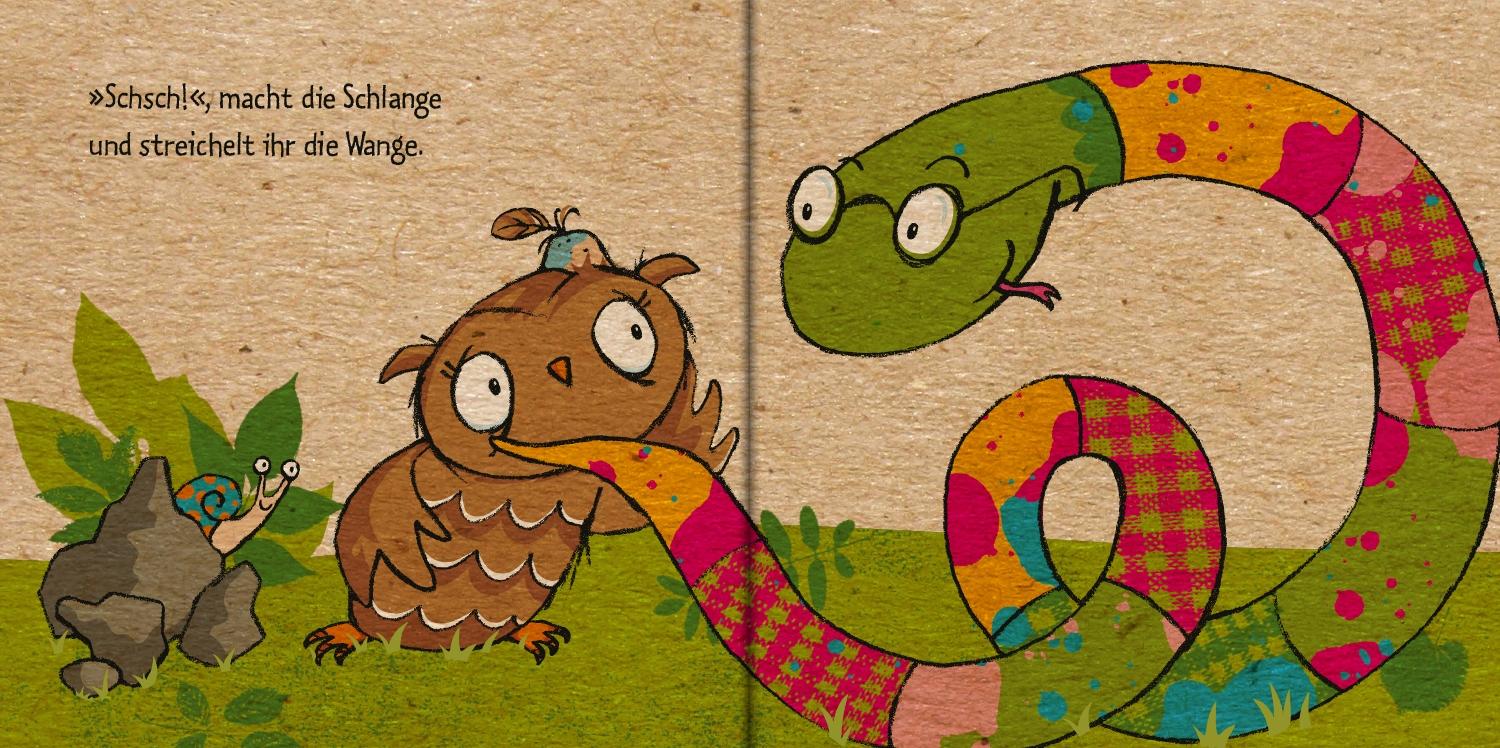 Beispielinhalt (Bild) Die Eule mit der Beule